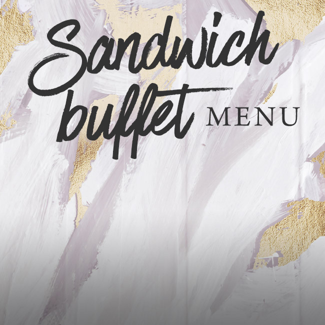 Sandwich buffet menu at The Freemasons Arms